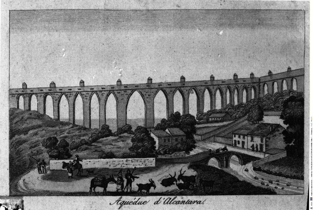 Signing of the decree authorizing the start of the construction of the <em>Águas Livres</em> Aqueduct by King D. João V.
